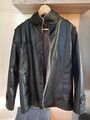 Warme Leder Jacke/Mantel "Cowboy-Jacke" Gr. S