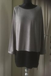 Monari~Damen Kleid-Tinika~Gr. 44~Grau~Viscose