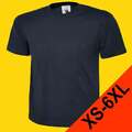 Herren Classic T-Shirt UC301 Uneek 100% Baumwolle 180g/m² marine (Gr.XS-6XL)