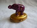 Limoges La Seynie la Reine Pillendose Elefant Deckeldose