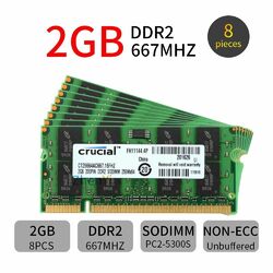 20GB 16GB 8GB 4GB 2G DDR2 667MHz PC2-5300S 200Pin Laptop Speicher für Crucial DE