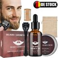 Bartpflege Set 5 St Herren Bart Styling Reinigung Kit Geschenkset Dermaroller DE