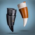 Steel 230ml Goat Horn Coffee Mug Sheep Horn Coffee Cup Insulation Cups