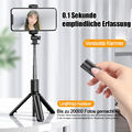 Selfie Stick Bluetooth Stativ Teleskop Stange Fernbedienung Handy Smartphone DHL