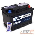 ENVA AGM AUTOBATTERIE STARTERBATTERIE 70Ah 760A 12V Start-Stop + Batteriepolfett