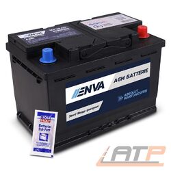 ENVA AGM AUTOBATTERIE STARTERBATTERIE 70Ah 760A 12V Start-Stop + BatteriepolfettSOFORT EINSATZBEREIT-PREIS ENTHÄLT 7,50 € BATTERIEPFAND