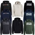 Jack & Jones Herren Hoodie Sweatshirt Kapuze Bauchtasche Logo Circular Knit 