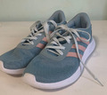 Adidas Damen Sneaker Lite Racer, grau-blau mit rosa Streifen, Gr. 39, gebraucht