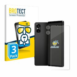 3x BROTECT Schutz Glas Panzer Folie für Sony Xperia 5 V (Display+Kamera)