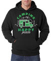 Youth Designz Camping Is My Happy Place Herren Hoodie mit Print Lustig Wandern