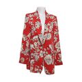 Zara Basic, Blazer, Größe: S, Rot/Mehrfarbig, Elasthan/Polyester, Blumen #X0F