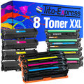 Laser Toner 8er Set PlatinumSerie für HP 125A 126A 131X 130A 203A 205A 305X 128A