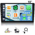 10" 2 DIN Autoradio Apple Carplay 2G+64G Android 13 Mit GPS Navi WIFI FM RDS Mic