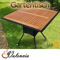 Gartentisch Terrassentisch Esstisch Balkontisch Gartenmöbel Holz und Polyrattan