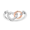 Thomas Sabo Ring Together Herz mit Diamanten und Rosègold D-TR0033-095-14