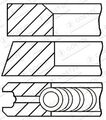 GOETZE ENGINE Kolbenringsatz LKZ-Ring® 08-427500-00 für MERCEDES KLASSE W169 160