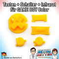 Ersatz Tasten + Schalter für GameBoy Color - Gelb - GBC Buttons Knöpfe