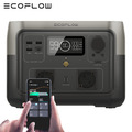 ECOFLOW RIVER 2 MAX Powerstation 1000W Max 512Wh LiFePO4 Tragbare Solargenerator