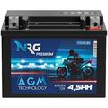 NRG YTX4L-BS AGM Roller Batterie 4,5Ah 12V YT4L-B Motorradbatterie 5Ah 4Ah 50314