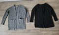 2er Damen Strickjacke mit Wolle langarm warm Only & H&M Gr 34 /XS schwarz & Grau