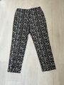 Hugo Boss Responsible Stoffhose Schwarz Weiss Gr. 36 Casual Hose