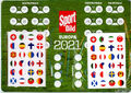 Sport Bild DIE MAGNET-TABELLE EURO 2021 inkl. Magnete