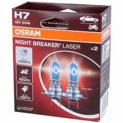 OSRAM H7  Night Breaker LASER Next Generation 150% mehr Helligkeit  DUO BOX