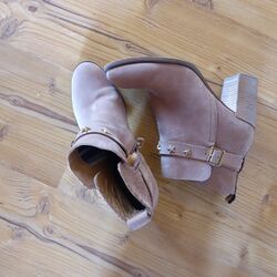 Tommy Hilfiger stiefeletten beige rose Gr. 38 Absatz