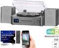 auvisio Musikanlage MHX-630 Plattenspieler/Digitalisierer, CD, DAB+/FM/ Internet