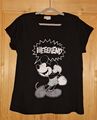 Mickey Mouse T-Shirt in schwarz mit Motiv, Gr. 48/50, Maße in der Beschreibung!