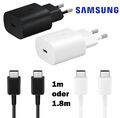 25W Original Samsung USB C Schnellladekabel Ladegerät S24 S23 S22 S21 Ultra Plus