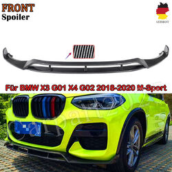 Frontspoiler Spoilerlippe für BMW X3 G01 M-Paket X4 G02 Carbon Fiber Look Lippe