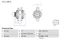 Lichtmaschine Generator Lima BOSCH 0 986 083 220 +39.58€ Pfand für S212 SPRINTER