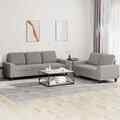 Sofagarnitur Sessel Sofa Couch Wohnzimmersofa Designsofa 3-tlg. Stoff vidaXL