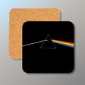 Pink Floyd - The Dark Side Of The Moon - cork backed coaster - FREE shipping