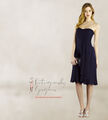 Coast Tamara French Navy Chiffon Kleid UK 8 US 4 EU 36 Neu mit Etikett UVP 115€