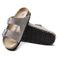 Birkenstock Arizona Weichbettung Veloursleder 45 46 normal Stone Coin 1017988