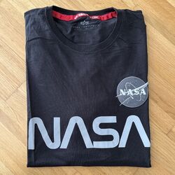 Alpha Industries NASA 3XL XXXL Schwarz T-Shirt 