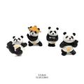 4Pcs Cartoon Panda Figur Spielzeug Puppen Kuchen Topper Nette Schreibtisch Dekor