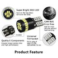 10x T10 2825 194 168 24SMD Canbus Auto LED-Xenonweiß Glühbirne 6000k B7B9 DE