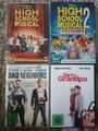 4 x Zac Efron Dvd Filme! High School Musical 1 + 2, Bad Neighbors, Dirty Grandpa