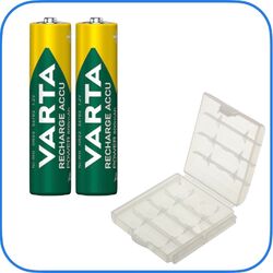 Varta Power Akkus Accus AAA Micro 800 mAh 56703 aufladbare Batterien Akkubox