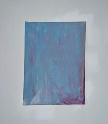 Abstrakte handgemalt Abstrakt, Modern Blau Bild Kunst