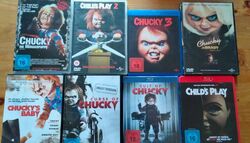 Chucky DVD, Bluray, komplett 8 Filme, gesamte Filmreihe, Sammlung 