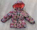 Tolle *** Winterjacke mit Gürtel *** Blumen *** Größe 98/104 *** Must Have 