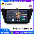 Für VW Tiguan 2016-2020 Carplay Android13 Autoradio GPS NAVI BT SWC DAB+ 6+128GB