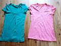 2x T-Shirts Gr.XS EDC esprit grün rosa mädchen