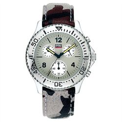 4YOU Herren Jungen Armbanduhr 4.3901-1 Aluminium Gehäuse AB Camouflage UVP 89,-