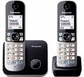 Panasonic KX-TG6822GB, analoges Telefon (2 Mobilteile, mit Anrufbeantworter)