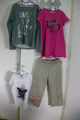 Tolles 4-teiliges Mädchen Set~Gr. 146/152~ Leichter Sweater/ T-Shirts/ Hose